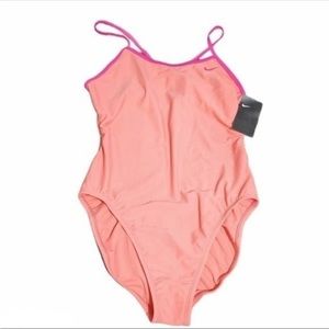 Nike Swimsuit Pink Gaze Crossback Size 12